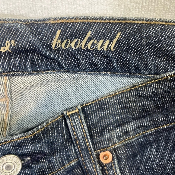 7 For All Mankind Bootcut Jeans Womens 29 Waist Stretch Blue Denim Faded 1686 - Picture 2 of 11